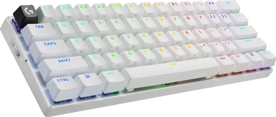 LOGITECH G PRO X 60 LIGHTSPEED Wireless Gaming Keyboard (Tactile) - WHITE - US INT'L - 2.4GHZ/BT - EMEA28-935 - TACTILE SWITCH - Slika 2