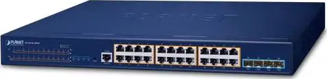 Planet Layer 3 24-Port 10 100 1000T 802.3at PoE 4-Port 10G SFP, SGS-6310-24P4X