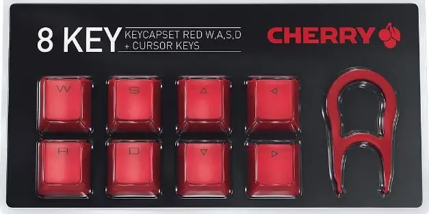 Cherry AC 0.3 Set tipki za CHERRY MX tipkovnice, crveni, JA-G0450