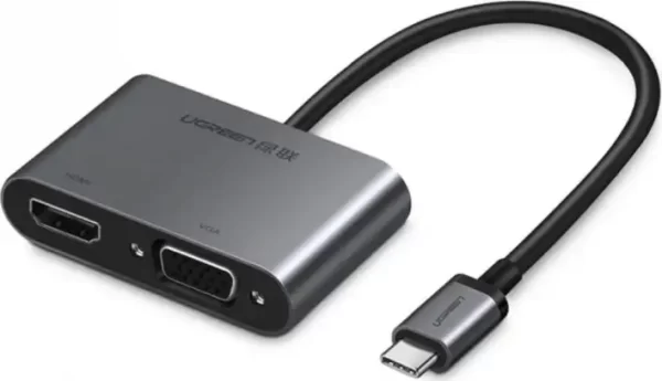UGREEN adapter USB-C na HDMI, VGA sa PD, sivi