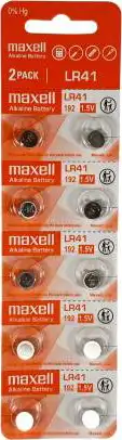 Maxell alkalna dugmasta baterija LR41, 10 kom, 5x2