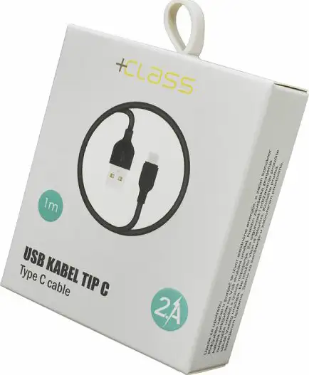 USB KABEL TIP C, USB NA C DUŽINE 1 m CRNI - Slika 2