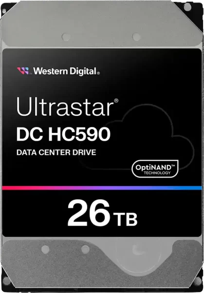 HDD Server WD/HGST ULTRASTAR DC HC590 (3.5’’, 26TB, 512MB, 7200RPM, SAS 12Gb/s, 512E SE P3) SKU: 0F59375