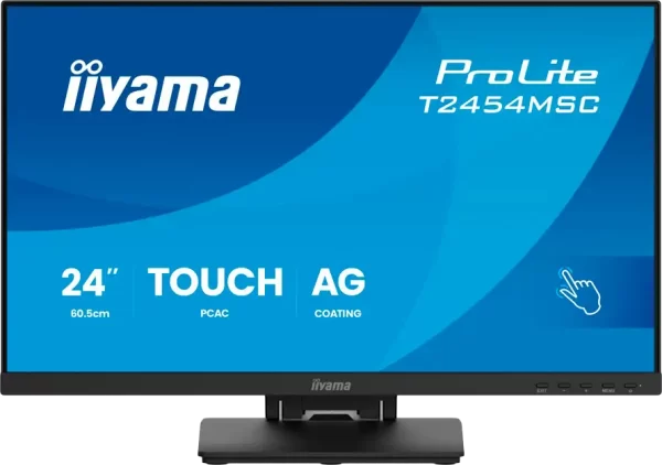 IIYAMA Monitor Touch T2454MSC-B3AG 24" InCell PCAP 10pt touchscreen monitor featuring IPS panel