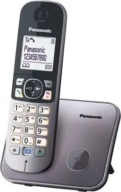 PANASONIC telefon bežični KX-TG6811FXM metalik sivi