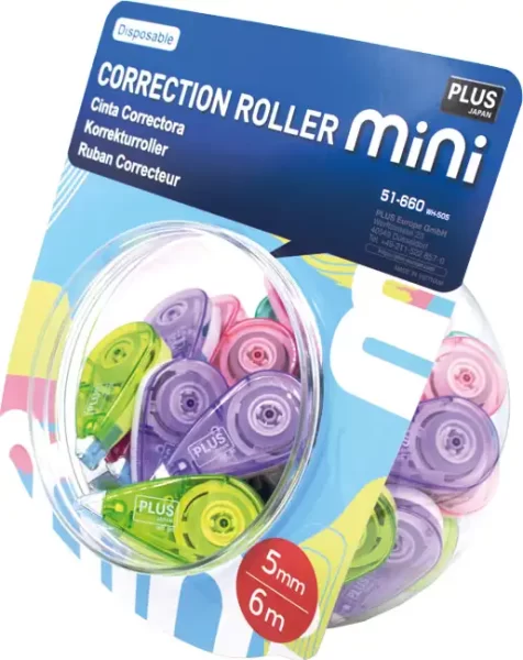 Korektor roler 5 mmx6m Plus.WH-505-50P pastel sort
