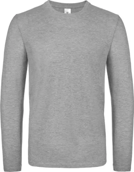 Majica dugi rukavi B&C #E150 LSL svijetlosiva 2XL