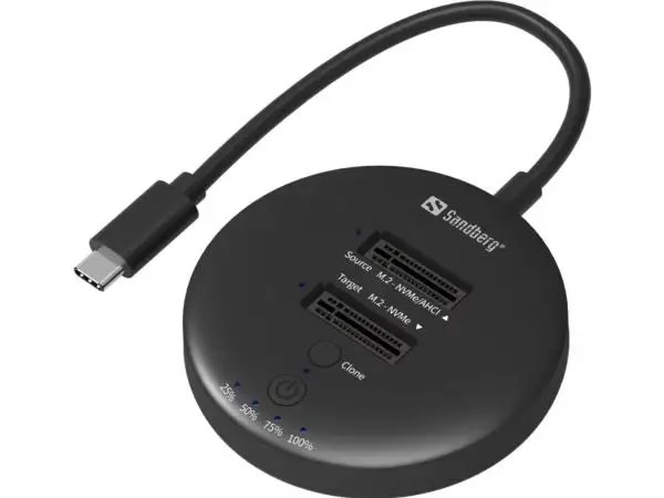 Sandberg USB 3.2 Cloner Dock for NVMe M.2 SSD 136-72