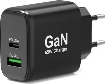 Port zidni punjač GaN 65W USB-C/USB-A, crni 902104EU