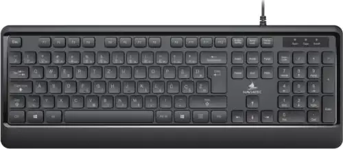 NaviaTec K105 USB Wired Keyboard, 104 keys, HR layout