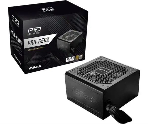 ASRock PSU PRO Series PRO-650G, 650W, 80 Gold, PRO-650G