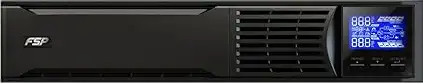 Fortron Source UPS Champ Rack - IEC 1000VA/900W, On-line double conversion, USB, RS-232, IEC C13x6, 2×9Ah, LCD