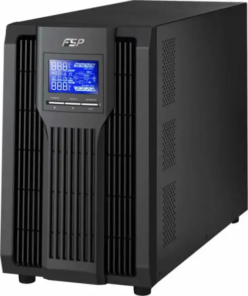 Fortron Source UPS Champ Tower 1000VA/900W, On-line double conversion, USB, RS-232, 3×IEC, 2×9Ah,LCD
