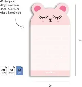Blok Miquelrius za bilješke Back2Fun medo MR28714 - Slika 2