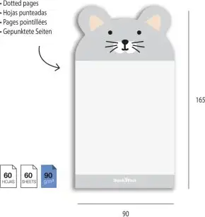 Blok Miquelrius za bilješke Back2Fun miš MR28716 - Slika 2