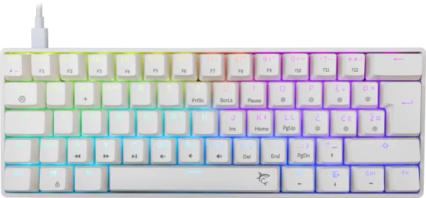 White Shark TIPKOVNICA GK-004212 SHINOBI-2 Bijela - Mehanicka / HR- RED SW.