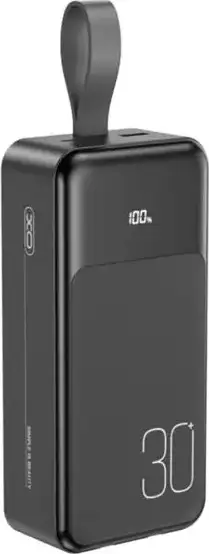 PRENOSIVA BATERIJA XO 30000mAh TIP C 20W USB 22.5W DIG. ZASLON PR250 CRNA