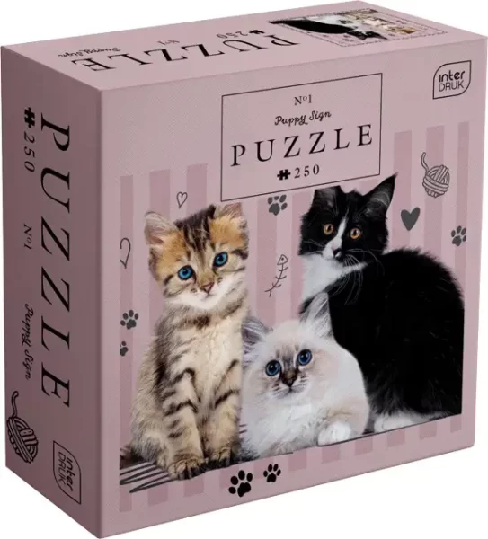 Puzzle 250 kom Puppy Sign Cats Interdruk