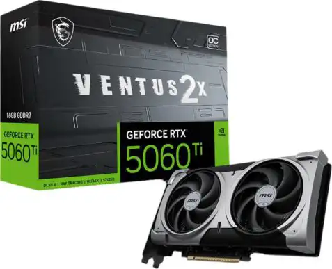 MSI GeForce RTX™ 5060 Ti 16G VENTUS 2X OC PLUS