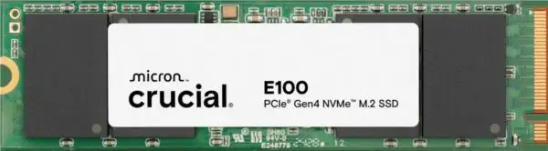 Crucial 480 GB M.2 SSD, E100 NVMe Gen. 4x4, Bulk, CT480E100SSD8T