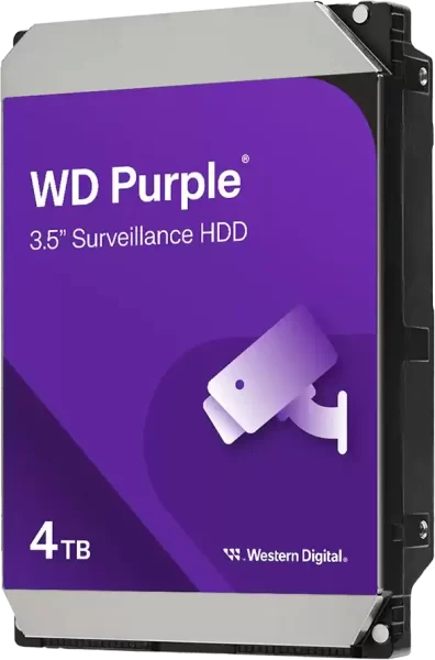 Western Digital 4 TB 3,5" HDD, WD Purple, 128MB, WD44PURZ