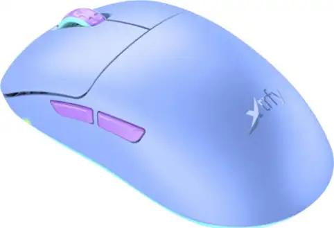 Cherry XTRFY M8 bežični igraći miš, 21000 cpi, USB, purple mint