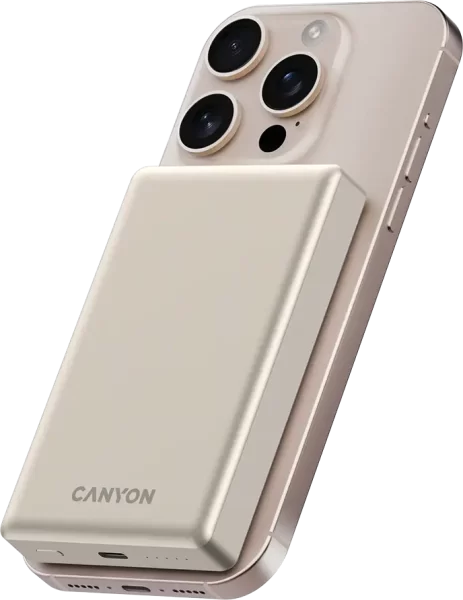 CANYON power bank OnPower 510 slim Magnetic 10000 mAh PD20W Beige