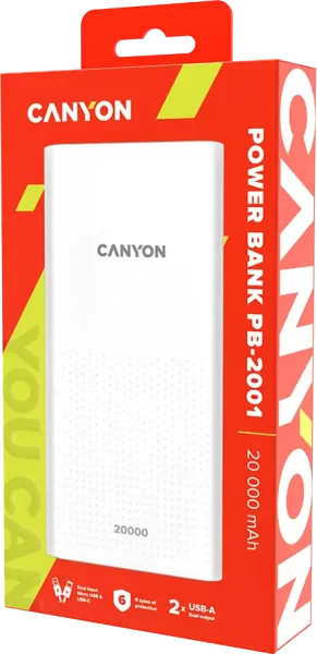 CANYON power bank PB-2001 20000 mAh White