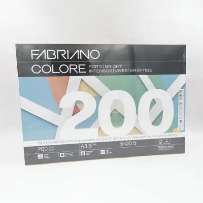 Papir Fabriano Colore A3/200g miješani tamni 100L 19100818