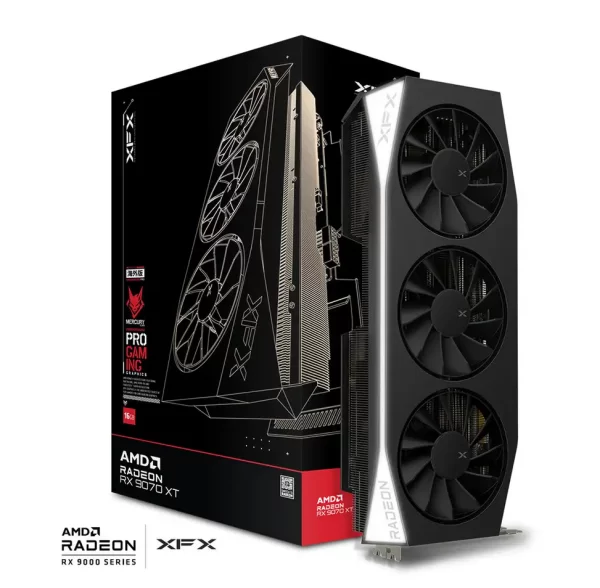 XFX Mercury AMD Radeon RX 9070XT 16GB GDDR6 256-bit HDMI 3x DP