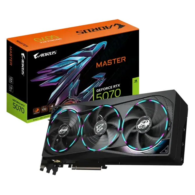 GIGABYTE Video Card NVIDIA AORUS GeForce RTX 5070 MASTER 12G