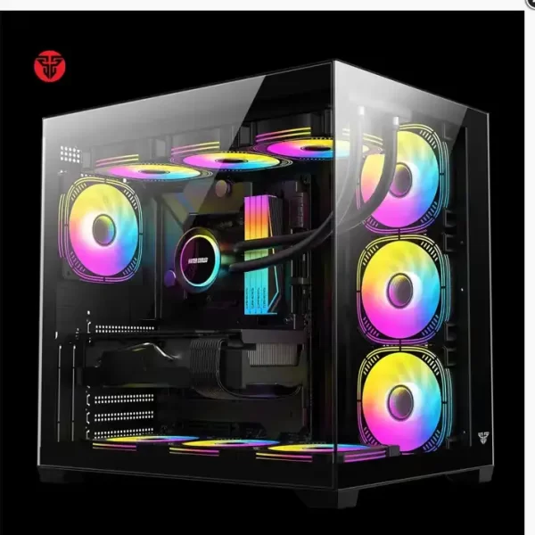 PC KUĆIŠTE FANTECH 420x285x400mm 5,9kg 6xVENT. STAKLO PREDNJE I STRANA LUMINA, CG85 BLACK