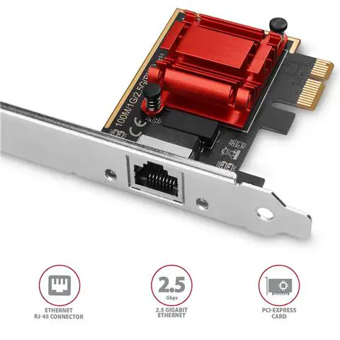 AXAGON PCEE-G25 PCIE 2.5 GIGABIT ETHERNET
