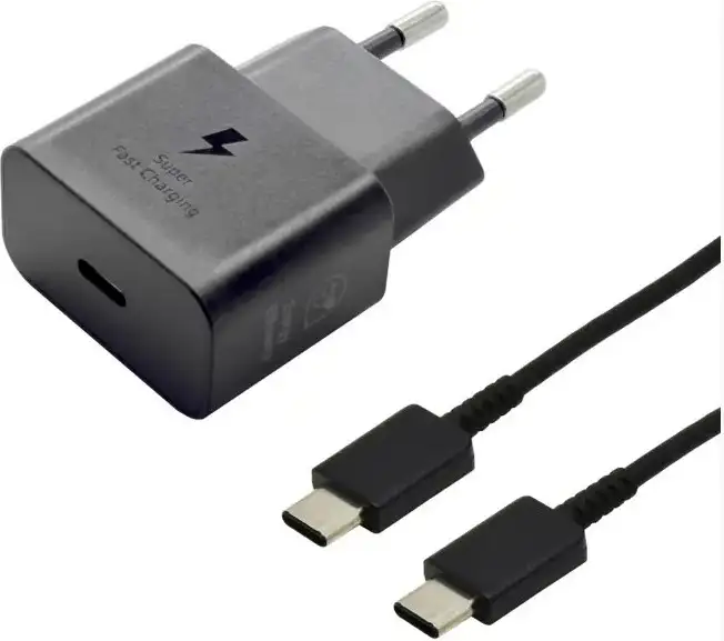 KUĆNI PUNJAČ ORIGINAL ZA SAMSUNG T2510XBE TIP C PD 25W GAN +TIP C NA C CRNI BULK