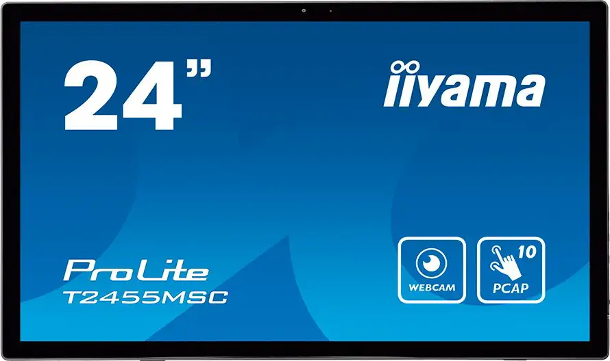IIYAMA Monitor LED T2455MSC-B1 24” multi-touch IPS 1920x1080 16:9 400cd 1000:1 5ms projective capacitive touch HDMI DP USB - Slika 3