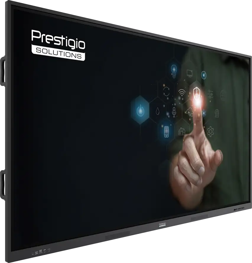 PRESTIGIO SOLUTIONS Multiboard 86" Light Series UHD 4K, Android 13, Wi-Fi, 40TP, touch pen