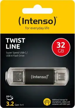 USB stick Intenso 3.2 Flash Drive #3539480 32GB, Twist Line
