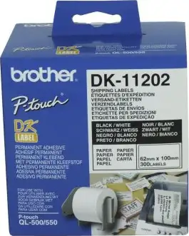 Naljepnica Brother label DK11202 62mm x 100mm 300kom