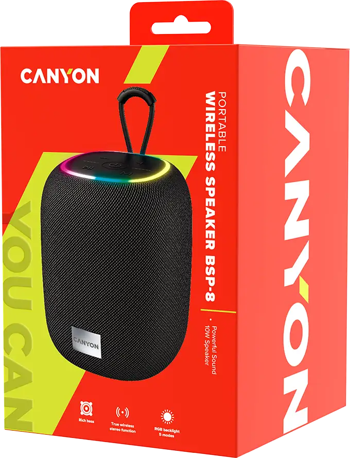 CANYON speaker BSP-8 10W Black - Slika 3