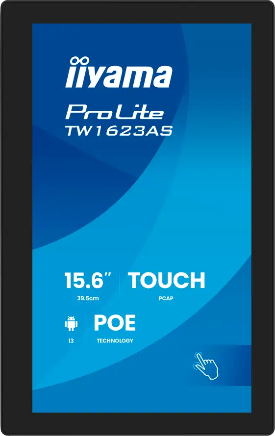 IIYAMA Touch Monitor TW1623AS-B3P 15.6" PCAP 10pt touchscreen PC with Android, PoE Technology and iiSignage - Slika 2