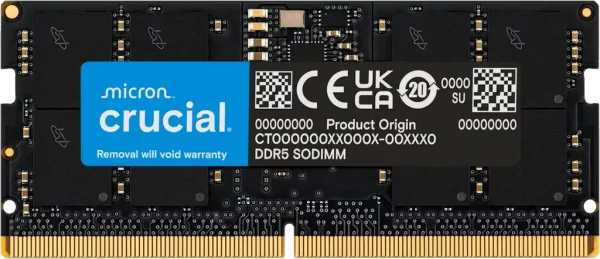 Crucial 16GB DDR5-5600 SODIMM CL46 (16Gbit) Tray