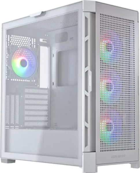 COUGAR AIRFACE PRO RGB PC Case, Mid Tower, White