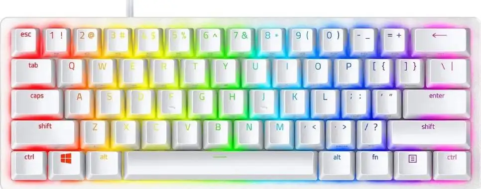 Razer Huntsman Mini - Mercury Edition - 60% Optical Gaming Keyboard (Linear Red)