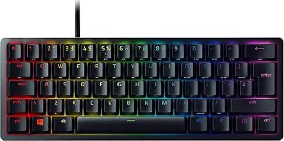Razer Huntsman Mini - 60% Optical Gaming Keyboard (Clicky Purple Switch) - UK Layout