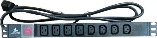 NaviaTec PDU (Power Distribution Unit) sa 4x IEC C19 4x IEC C13 priključaka, kabel IEC C20, 19", PDU012
