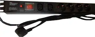 NaviaTec PDU (Power Distribution Unit) sa 5x Schuko 2x C13 priključaka, kabel Schuko, 19"
