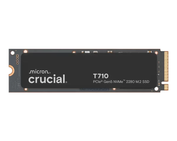 CRUCIAL T710 2TB PCIe Gen5 NVMe M.2 2280 SSD up to 14500 MB/s read and 13800 MB/s write