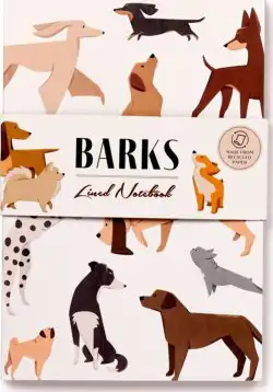 Bilježnica A5 od recikliranog papira Puckator Barks Dog crte 60L MEMO95