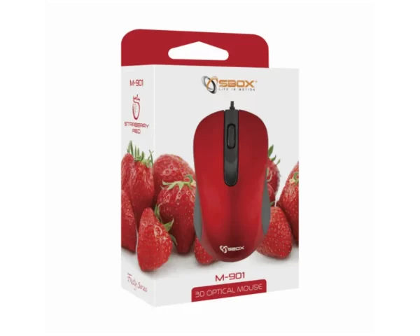 SBOX ŽIČANI MIŠ M-901 Crveni