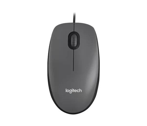 Logitech M100 žičani optički miš, tamnosiva, 910-006652